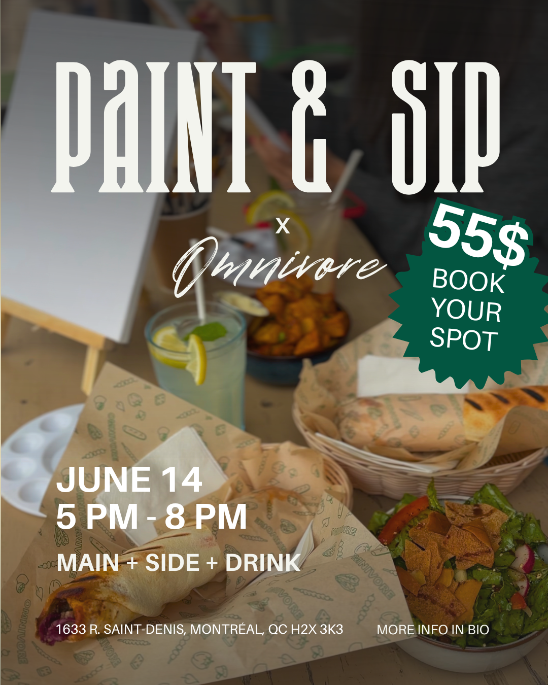 🎨 Paint & Sip Night | Omnivore Restaurant